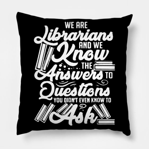 librarian minded Pillow by luckyboystudio