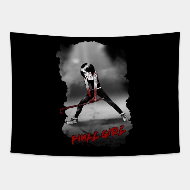 Final girl 1 Tapestry by raulovsky