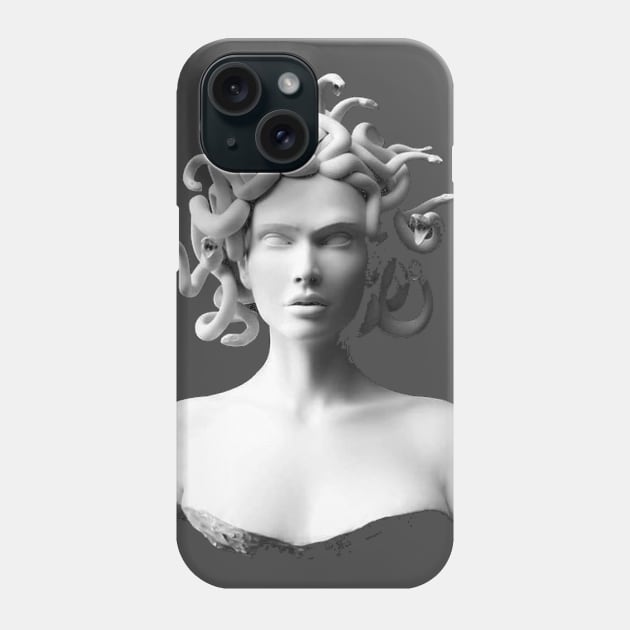 Vaporwave Degrading Medusa Phone Case by isarol