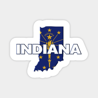 Indiana Colored State Magnet