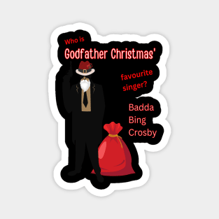 Godfather Christmas- Merry Xmas Magnet