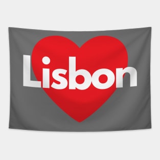 Love Lisbon (Lisboa, with Heart) Tapestry