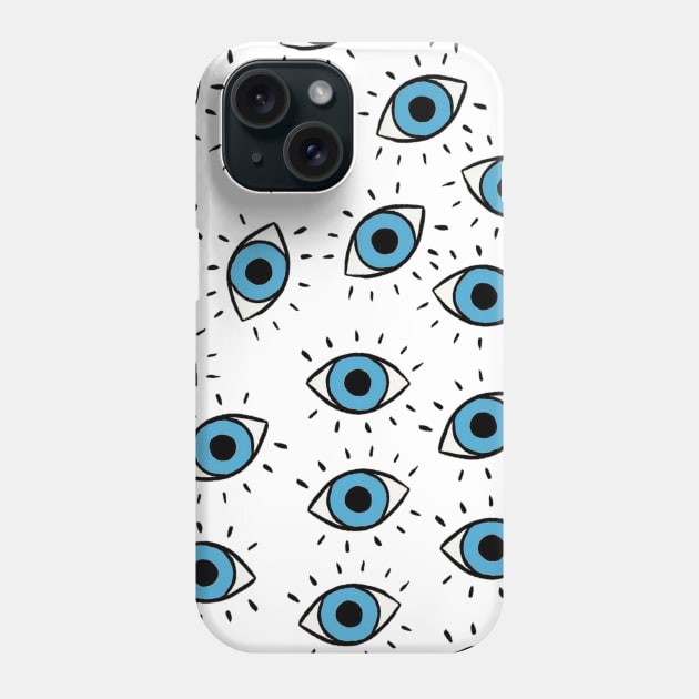 Evil Eye protection pattern Phone Case by zocostore