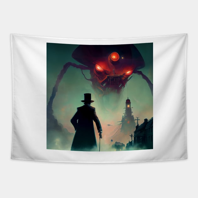 War of the Worlds: Victorian Terror Tapestry by LukeAiWalker