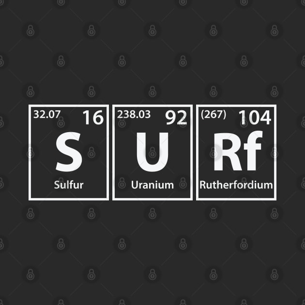 Surf (S-U-Rf) Periodic Elements Spelling by cerebrands