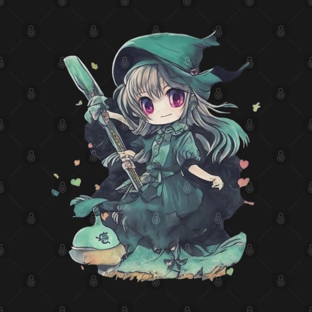 cute anime witch by AOAOCreation