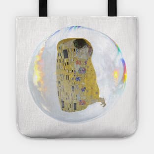 The kiss in a soap bubble Tote