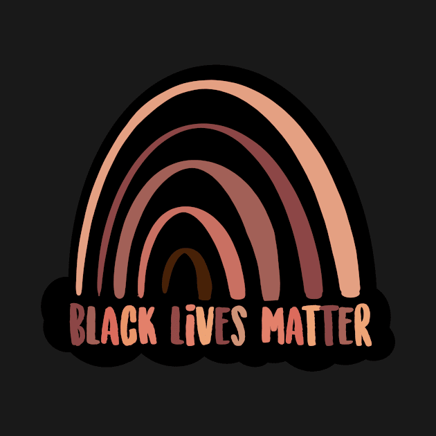 Black Lives Matter Rainbow Brown Black skin tones by MimiS