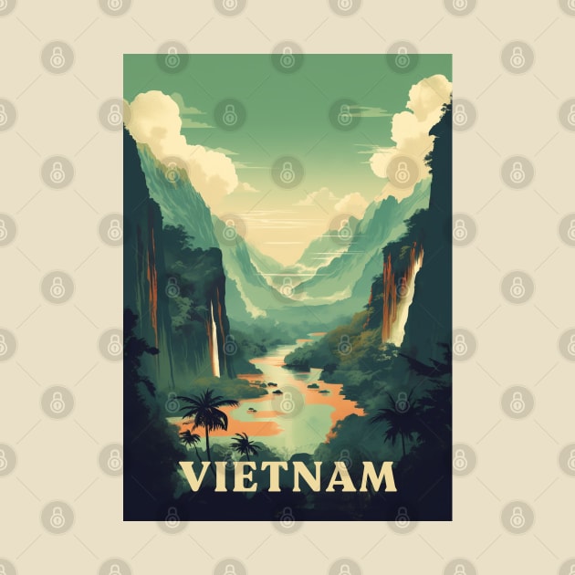 Vietnam Retro Travel Style by Retro Travel Design