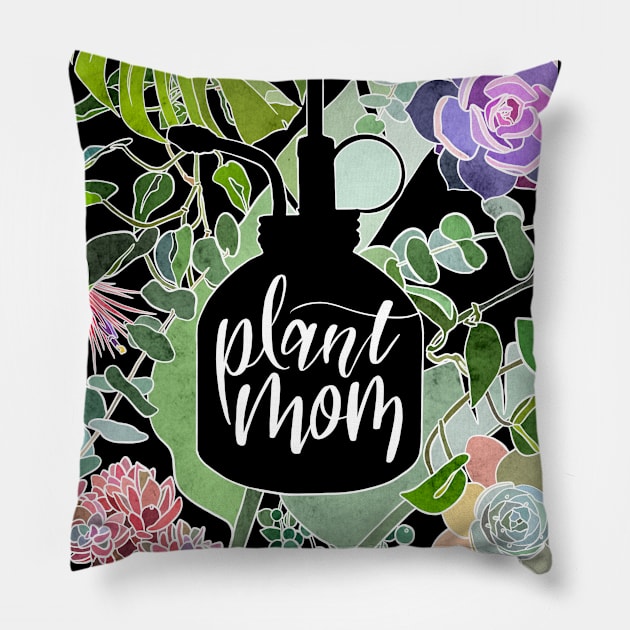 Plant Mom Pillow by Roguish Design