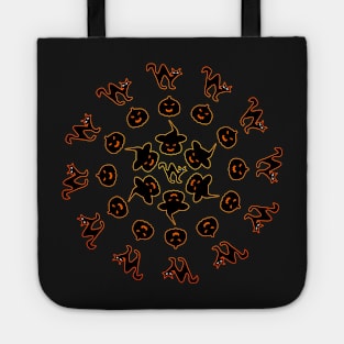 Halloweeen circle Tote