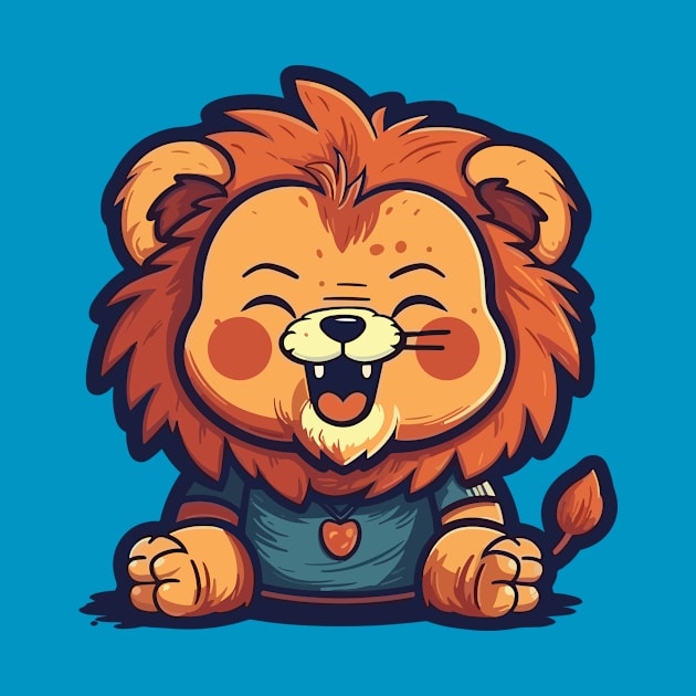 Baby lion laught by JORDYGRAPH