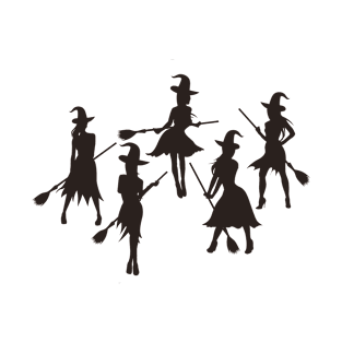 Sexy Witches Silhouette T-Shirt