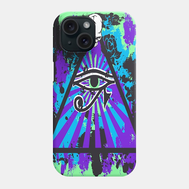 All Seeing Skull Phone Case by MojonMan