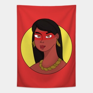 Native Woman Tapestry