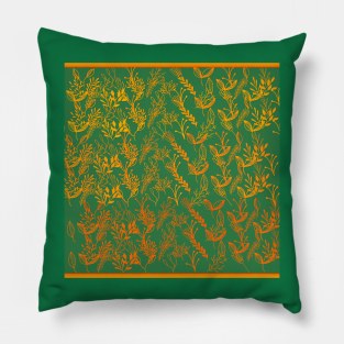 Burnt Leaf Pattern Pillow