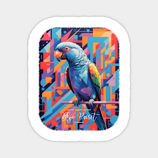 Blue Parrot Magnet