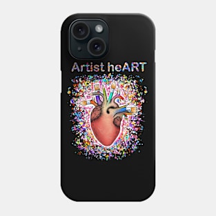 Artist human heart,cute artistic heart Phone Case