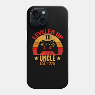 I Leveled Up To Uncle Est 2024, Video Gamer Pregnancy Phone Case