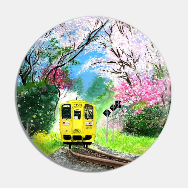 cherry blossom station Pin by H'sstore