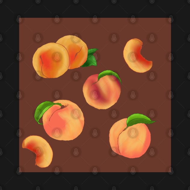 Peaches Pattern Brown by TrapperWeasel