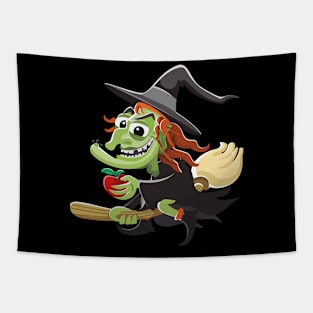 Witch offers you an apple Tapestry