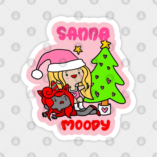 Sanna Moody Christmas Tree Magnet by Sketchy