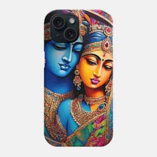 Lord Krishna & Radha Love Story Phone Case