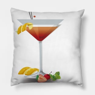 Cocktail  de fresa y limón Pillow