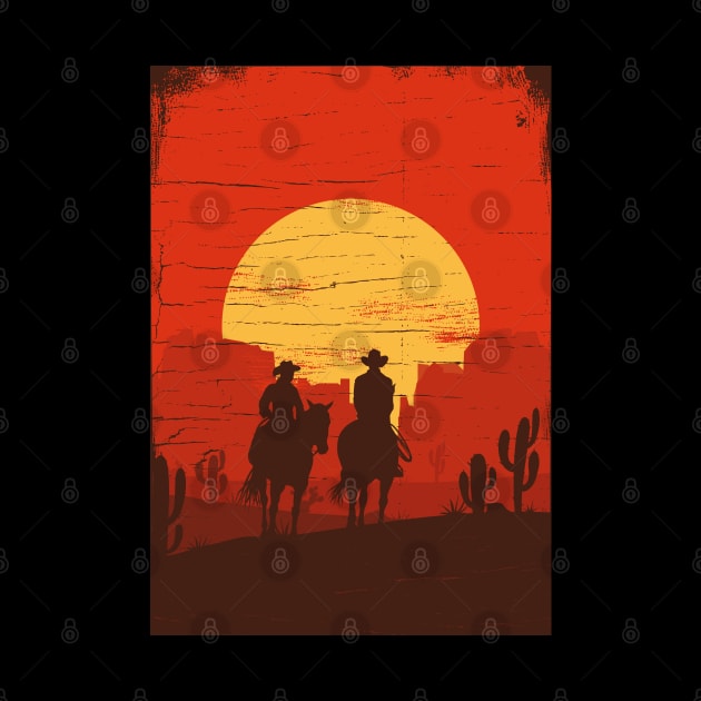 Cowboys of the Wild West - Rectangle by JingleSnitch