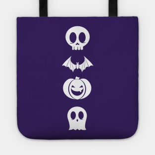 Cute Simple Minimal Design Halloween Symbols Tote