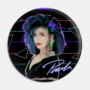 PAULA ABDUL 80S RETRO STYLE Pin