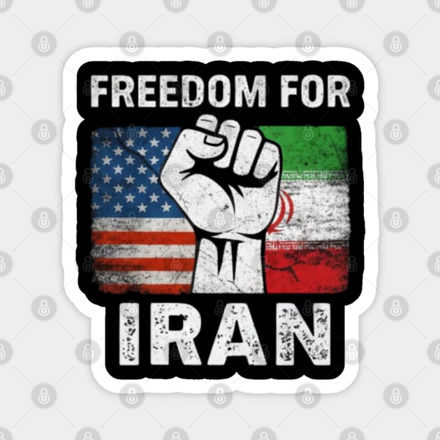 Freedom-For-Iran Magnet by dtr_art