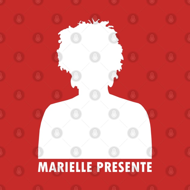 Marielle Franco Silhouette (Marielle Presente) - white by Everyday Inspiration