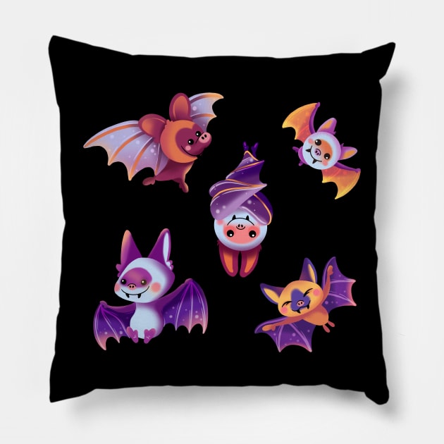 Bats Pillow by Sruthi