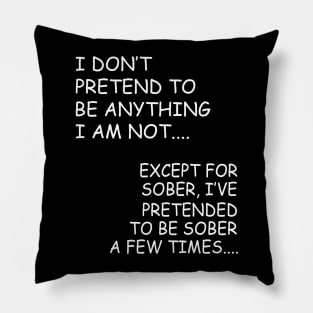 Sober W/B Pillow