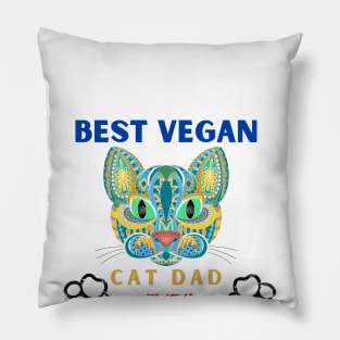 best vegan cat dad ever Pillow