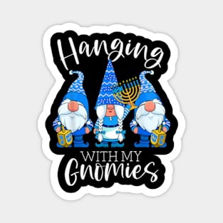 Hanging With My Gnomies Hanukkah Jewish Gnomes Chanukah Magnet