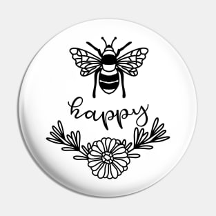 Bee Happy Pin