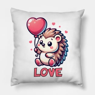 Hedgehog with Balloon - Love Pillow