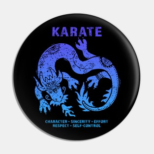 Karate Martial Arts Dragon Pin