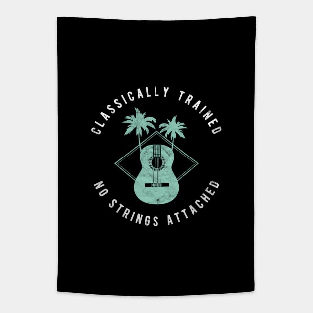 Classically Trained No Strings Attached Dark Theme Tapestry by nightsworthy