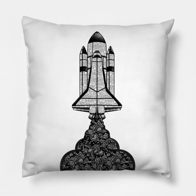 Blast Off Pillow by Chevsy