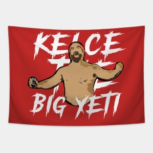 Kelce The Big Yeti /// Chiefs Football Fan Design Tapestry