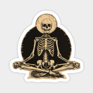 Skeleton Meditation Magnet