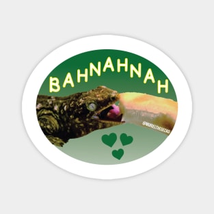 Muriel Loves Bahnahnah (green color) Magnet