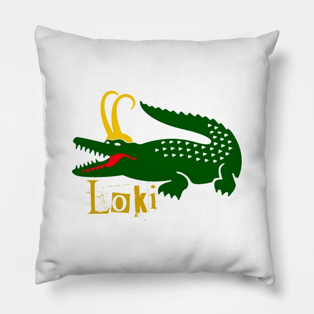 Alligator Loki Variant X Pillow by LopGraphiX