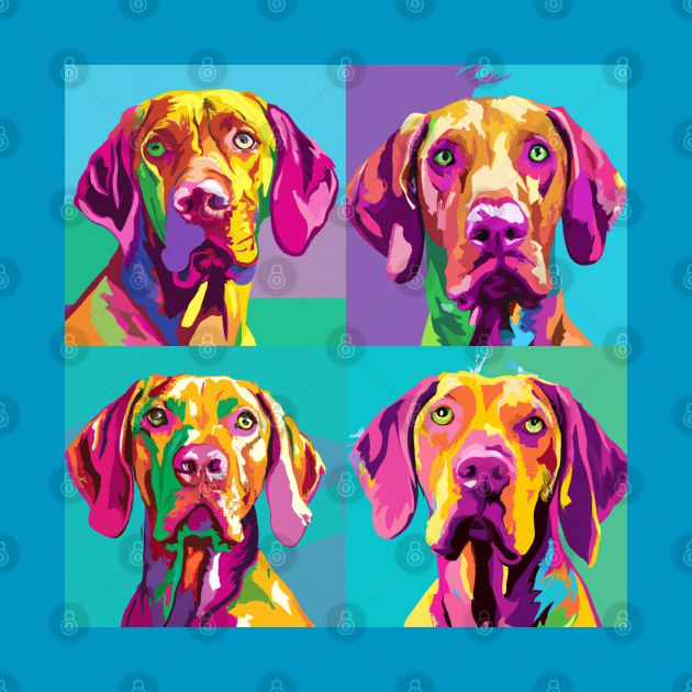 Vizsla Pop Art - Dog Lover Gifts by PawPopArt