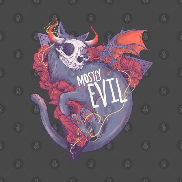 Mostly Evil Cat by Jess Adams