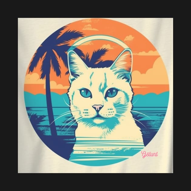 Retro Cat Shirt by Gstuntstore